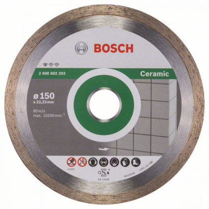 BOSCH 2608602203 Diamantový dělicí kotouč Standard for Ceramic 150 x 1,6 x 7 mm BOSCH 2608602203 Diamantový dělicí kotouč Standard for Ceramic 150 x 1,6 x 7 mm