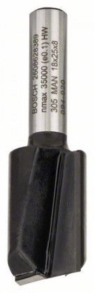 BOSCH 2608628389 Frez do wpustów, 8 mm, D1 18 mm, L 24,6 mm, G 56 mm BOSCH 2608628389 Frez do wpustów, 8 mm, D1 18 mm, L 24,6 mm, G 56 mm
