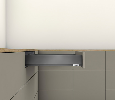 K-BLUM Merivobox M 500 mm, 70 kg, Orion szary, wkręt
