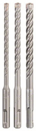 BOSCH 2608833912 3-częściowy zestaw wierteł udarowych SDS-plus-5X, 6/8/10 mm