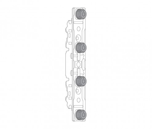 BLUM 20S42T1 Aventos HK Top mocowanie frontudo cieńkich materiałów, Expando T