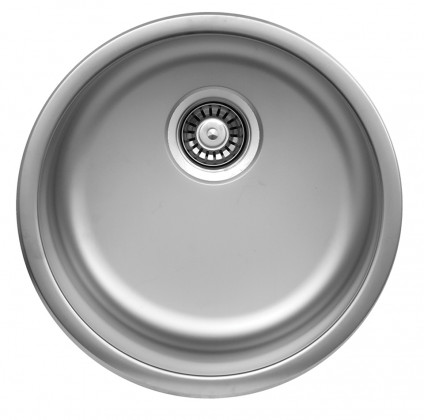 StrongSinks S1 Eko Zlew stal nierdz. satyn.okrągły śr. pr.444 mm,montaż od góry