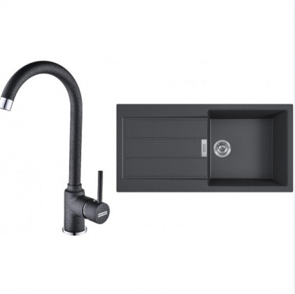 FRANKE Zestaw T78Č S2D 611-100 czarny + FP 9000.071 onyx FRANKE Zestaw T78Č S2D 611-100 czarny + FP 9000.071 onyx