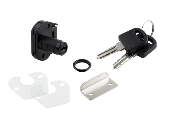StrongLocks Mini zamek kontenerowy, czarny, różne kombinacje+ kątownik