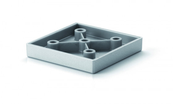StrongLegs noga meblowa FP006, 10mm, szara RAL 9006