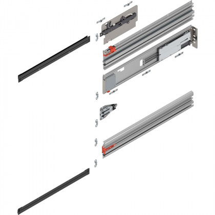BLUM 801P500E.R2 Revego Uno, prowadnica kieszeniowa, 500 mm, prawa