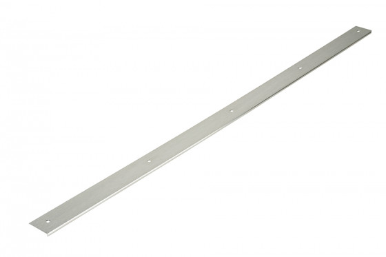 Listwa końcowa do blatu 38mm promień "0" długość 900mm prawa stal nierdzewna