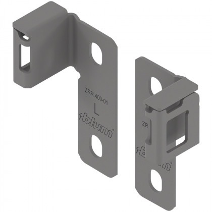 BLUM ZRR.4000 – regulowany uchwyt relingu MERIVOBOX, kolor szary indium, IG-M
