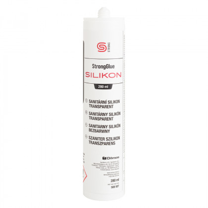 StrongGlue Silikon sanitarny brezbarwny 280ml