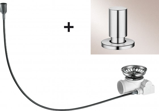 BLANCO 518545 Akcesoria korek automatyczny z dźwignią INOX szczotk.