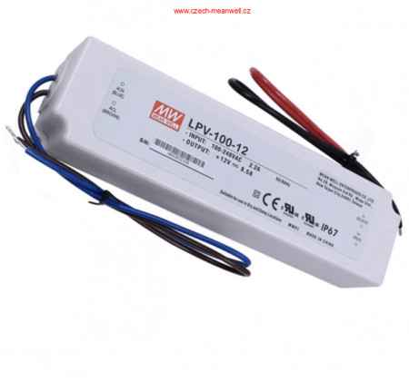 Zasilacz MEAN WELL LPV-100-12, 12V, 100W, IP67