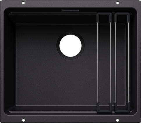 BLANCO 527754 Zlewozmywak Etagon 500-U bez zestawu odpływowego Silgranit czarny