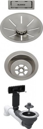 BLANCO 207425 Zestaw odpływowy 1x3,5" InFino Satin Platinum