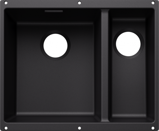BLANCO 527818 Zlew Subline 340/160-U bez zestawu odpływ. Silgranit czarny