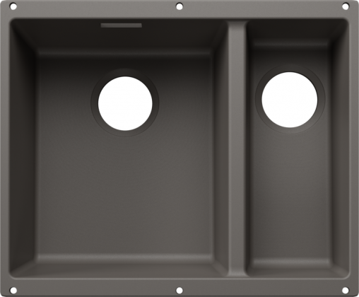 BLANCO 527819 Zlew Subline 340/160-U bez zestawu odpływ. Silgranit szary wulkan