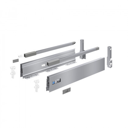 HETTICH 9307207 Atira flexi, kompletny zestaw 520/144, srebrny