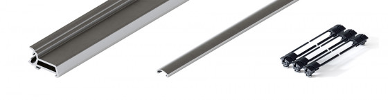 HAWA 31519 Folding Concepta III 20 Profil pionowy, 1200-2200 mm, srebrny