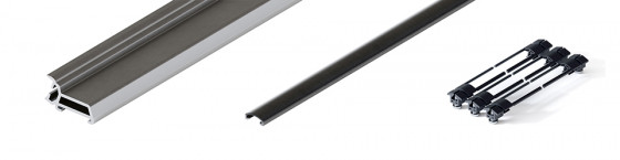 HAWA 31526 Folding Concepta III 20 Profil pionowy, 1200-2200 mm, czarny