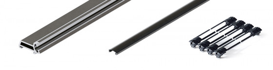 HAWA 31527 Folding Concepta III 25  profil pionowy, 1900-2700mm, czarny
