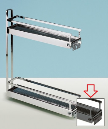 HETTICH 9277605 Kosz Style 2-poziomowy KB150/90° antracyt