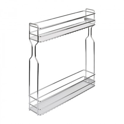 K-StrongWire dwupoziomowy kosz boczny 150mm druciany,prowadnica kulkowa z tłum. K-StrongWire dwupoziomowy kosz boczny 150mm druciany,prowadnica kulkowa z tłum.