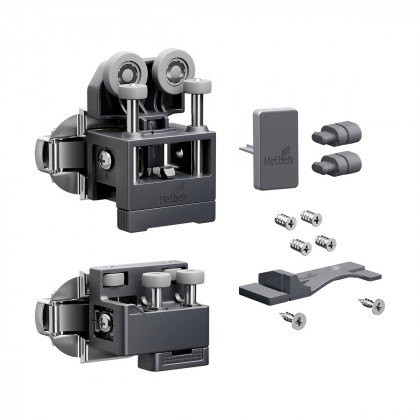 HETTICH 9339384 WingLine L new do12 kg,zestaw ze sprężyną,antracyt,lewy, z prow.