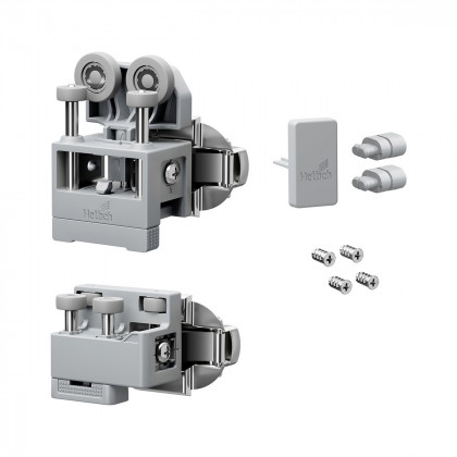 HETTICH 9339369 WingLine L new do 12kg, zestaw bez sprężyny,szary,prawy, z prow.