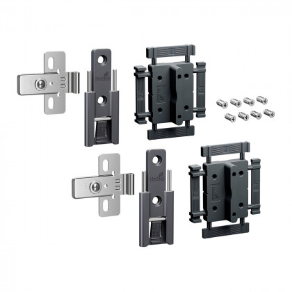 HETTICH 9339494 WingLine L new Zestaw zawiasów środkowych 2 szt, antracyt