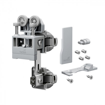HETTICH 9339389 WingLine L new do 12kg,zestaw ze sprężyną,szary,prawy, bez prow.