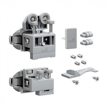 HETTICH 9339382  WingLine L new do 12kg,zestaw ze sprężyną,szary,lewy, z prow.