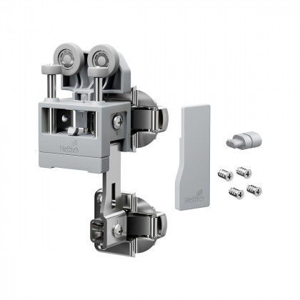 HETTICH 9339392WingLine Lnew do 12 kg,zestaw bez sprężyny,szary,prawy, bez prow.