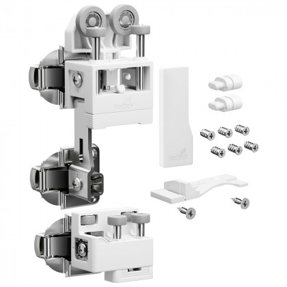 HETTICH 9339354 WingLine L new do 25 kg, zestaw ze sprężyną, biały, lewy