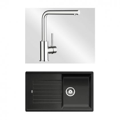 BLANCO Set 10-B 24 520511+519414 ZIA 5 S antracit + MILA chrom BLANCO Set 10-B 24 520511+519414 ZIA 5 S antracit + MILA chrom