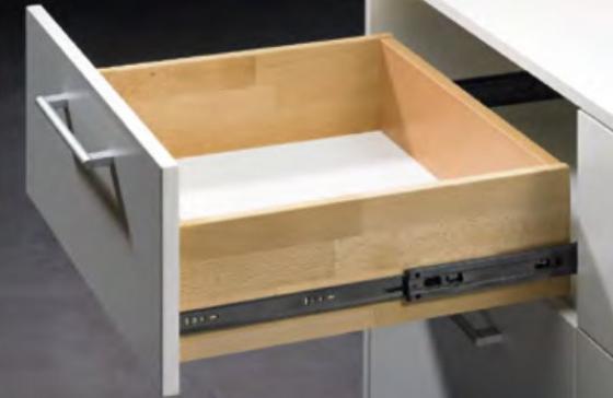 HETTICH 9221539 kulkowa pełen wysuw KA 5632 550mm/30kg SiSy EB12,7 černý