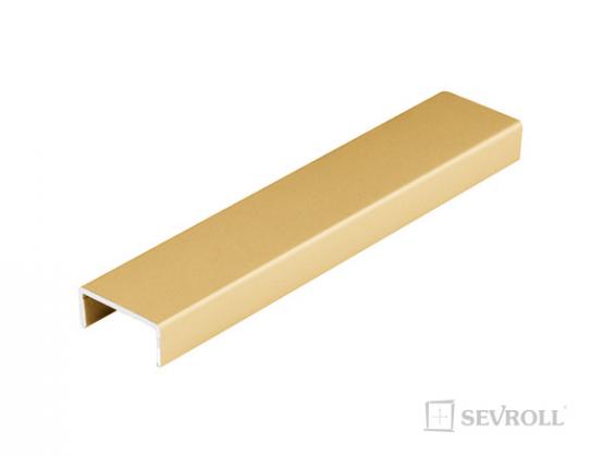 SEVROLL 06789 profil "U" do płyty laminowanej 18mm 3m złoty/mosiądz SEVROLL 06789 profil "U" do płyty laminowanej 18mm 3m złoty/mosiądz