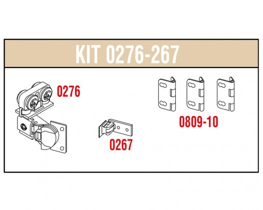 SISCO 276-267 okucia do składanych drzwi - 2 skrzydła