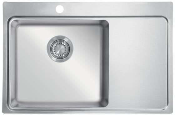 StrongSinks S3 Zlewozmywak Nida 787, rozm.787 x 520 mm nierdz.,ociekacz prawy StrongSinks S3 Zlewozmywak Nida 787, rozm.787 x 520 mm nierdz.,ociekacz prawy