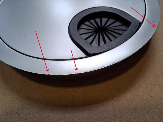 STRONG Przepust kablowy metalowy 80 mm, aluminium STRONG Przepust kablowy metalowy 80 mm, aluminium