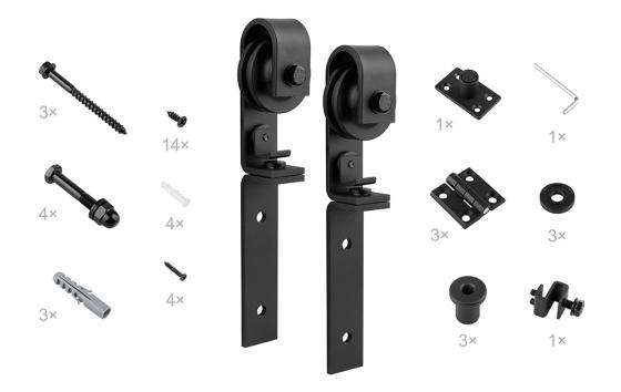 StrongFold Barnio fold zestaw okuć do wewnętrznych drzwi składanych