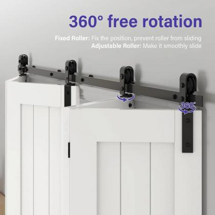 K-StrongLine Barnio fold drzwi wewnętrzne przesuwne składane 4 skrzydła z torem