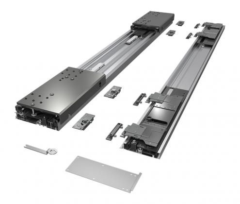 StrongLine Dornio do drzwi przesuwnych w jednej linii, 2 skrzydła, 2050 mm, 80kg