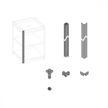 HETTICH 9360946 FurnSpin Cadro hybrid pionowy komplet zestaw biały