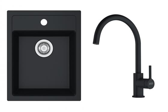 FRANKE Zestaw T121F SID 610-40 czarny + FC 6018.901
