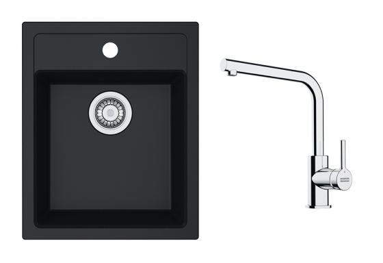 FRANKE Zestaw T113F SID 610-40 czarny + FS 3230.031