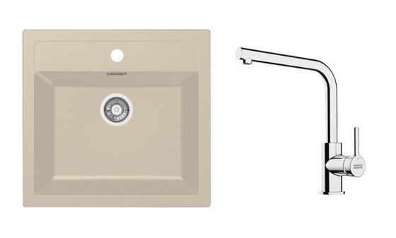 FRANKE Zestaw T114BE SID 610 beżowy + FS 3230.031