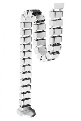 STRONG Pionowe prowadzenie kablowe flexi 1260 mm srebrne