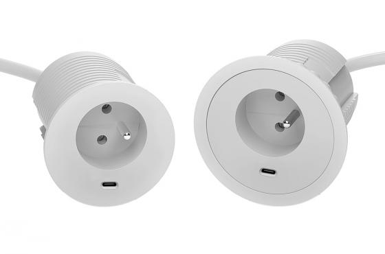 VersaTag 1x 230V, 1x USB-C, biały