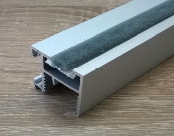 S-szczotka odbojowa niska 13x5 mm, szara