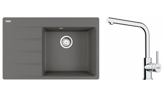 FRANKE Zestaw G250SZK CNG 611-78 TL/7 szary kamień + FS 3230.031