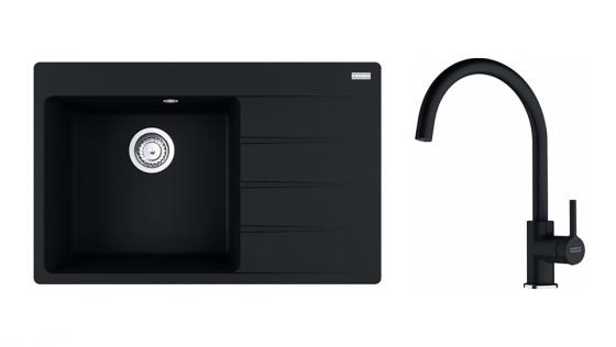 FRANKE Zestaw G272O CNG 611-78 TL/2 onyks + FC 6018.071